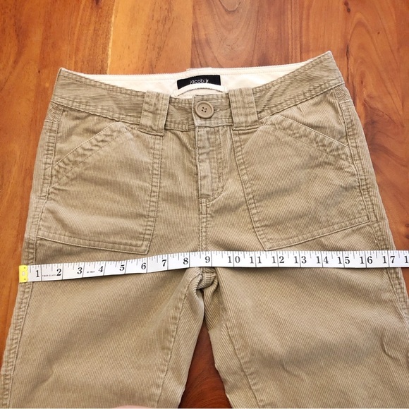 JACOB Y2K Corduroy Boot Cut Fit Flared Low Rise Boho Funky Trousers Pants.XS. - Picture 8 of 14